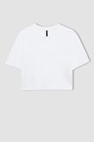 DeFacto Boxy Fit Bisiklet Yaka Penye Basic Kısa Kollu Tişört C7459AX24SMWT79