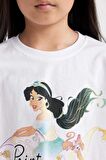 DeFacto Kız Çocuk Disney Prenses Bisiklet Yaka Kısa Kollu Tişört C5944A824HSWT36