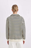 DeFacto Regular Fit Yarım Fermuarlı Kalın Kumaş Sweatshirt A8354AX24WNBG734