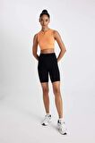 DeFactoFit Crop Bisiklet Yaka Ağır Kumaş Sporcu Atlet C7908AX24SMOG71