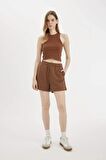DeFacto Regular Fit Düz Paça Kalın Kumaş Basic Şort Z5071AZ24SMBN189