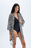 Desenli Pamuklu Kimono-Fall in Love