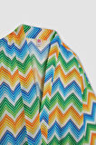 Desenli Pamuklu Kimono-Fall in Love