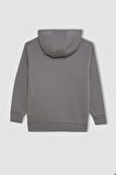 DeFacto Erkek Çocuk Kapüşonlu Kalın Okul Sweatshirt C7565A824AUGR436
