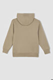 DeFacto Erkek Çocuk Yazı Baskılı Cepli Kapüşonlu Kalın Okul Sweatshirt C7560A824AUBG129