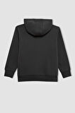 DeFacto Erkek Çocuk Cepli Yazı Baskılı Kapüşonlu Okul Sweatshirt C7567A824WNAR213