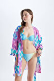 Regular Fit Desenli Pamuklu Kimono-Fall in Love