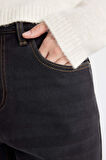 Relax Fit Yüksek Bel Uzun Jean Pantolon