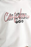 DeFacto Kız Çocuk Oversize Geniş Kalıp Crop Kapüşonlu Baskılı Sweatshirt D0314A824AUWT47
