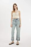 DeFacto 	Slim Fit V Yaka Örgü Atlet A8433AX24SMER98