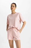 DeFactoFit Standart Fit Sporcu Kısa Paça Basic Düz Şort Z6696AZ24SMPN243