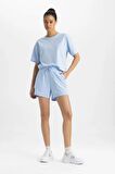 DeFactoFit Standart Fit Sporcu Kısa Paça Basic Düz Şort Z6696AZ24SMBE745