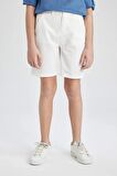 DeFacto Erkek Çocuk Cepli Basic Düz Gabardin Şort C2955A824SMWT32