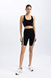 DeFactoFit Biker Beli Saran Sporcu Tayt C0560AX24SMBK81