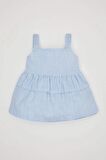 DeFacto Kız Bebek Kare Yaka Çizgili Poplin Askılı Bluz C3764A524SMBE216