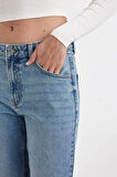 Boyfriend Yüksek Bel Bilek Boy Jean Yıkamalı Pantolon