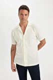 DeFacto Modern Fit Yazlık Polo Yaka Penye Kısa Kollu Gömlek C4125AX24SMER85