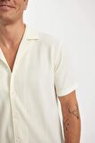 DeFacto Modern Fit Yazlık Polo Yaka Penye Kısa Kollu Gömlek C4125AX24SMER85