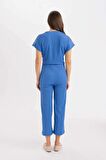 DeFacto Bürümcük Kapri Pantolon Wide Leg Geniş Bol Paça Cepli C8779AX24SPBE439