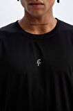 DeFactoFit Slim Fit Dar Kesim Bisiklet Yaka Baskılı Sporcu Kısa Kollu Tişört X6142AZ24AUBK81