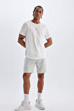DeFactoFit Slim Fit Dar Kesim Sporcu Standart Paça Şort V3030AZ24AUGR493