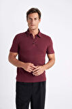 Slim Fit Dar Kesim Dar Kesim Kısa Kollu Polo Tişört