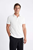 Slim Fit Dar Kesim Dar Kesim Kısa Kollu Polo Tişört