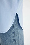 DeFacto Kız Çocuk Oversize Geniş Kalıp Poplin Uzun Kollu Basic Düz Okul Gömleği C7482A824AUBE37