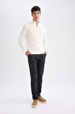 DeFacto Chino Pantolon Regular Fit Normal Kesim Cepli Düz Paça D1050AX24WNBK81