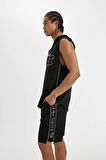DeFactoFit NBA Miami Heat Standart Fit Kapüşonlu Ağır Kumaş Atlet B9920AX24SMBK81