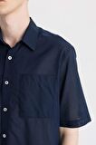 DeFacto Relax Fit Yazlık Polo Yaka Pamuklu Kısa Kollu Gömlek C7598AX24SMNV147