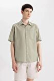 DeFacto Relax Fit Yazlık Polo Yaka Pamuklu Kısa Kollu Gömlek C7598AX24SMGN497