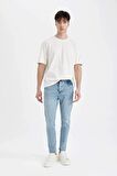 DeFacto Skinny Crop Fit Dar Rahat Kalıp Normal Bel Ekstra Dar Paça Jean Pantolon C9646AX24SPNM39