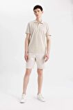 Regular Fit Gabardin Bermuda