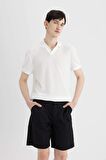 DeFacto Regular Fit Gabardin Bermuda Şort C7684AX24SMBK81