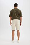 DeFacto Slim Fit Dar Kesim Waffle Basic Düz Şort Z4142AZ24SMBG695
