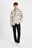 DeFacto Regular Fit Kareli Polar Uzun Kollu Gömlek V2767AZ24WNBG702