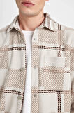 DeFacto Regular Fit Kareli Polar Uzun Kollu Gömlek V2767AZ24WNBG702