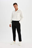 DeFacto Tailored Fit Düz Paça Her Yöne Esneyen Pantolon C7508AX24AUBK27