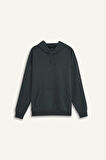 DeFacto Oversize Geniş Kalıp Kapüşonlu Kanguru Cepli Basic Düz Sweatshirt X8287AZ24AUGN1082