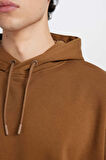 DeFacto Oversize Geniş Kalıp Kapüşonlu Kanguru Cepli Basic Düz Sweatshirt X8287AZ24AUBN550