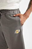 DeFactoFit NBA Los Angeles Lakers Kısa Paça Şort D2752AX24AUGR211
