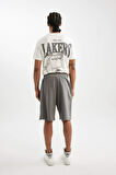 DeFactoFit NBA Los Angeles Lakers Kısa Paça Şort D2752AX24AUGR211