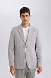 DeFacto Slim Fit Astarlı Blazer Ceket N0503AZ24AUGR377