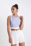 DeFactoFit Crop Polo Yaka Sporcu Atlet B4581AX24SPPR317