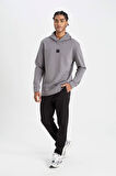 DeFactoFit Slim Fit Sporcu Jogger Eşofman Altı Dar Kesim Fermuarlı Basic Düz Standart Paça S3309AZ24AUBK81