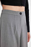 DeFacto Standart Boy Kumaş Pantolon Wide Leg Geniş Bol Paça Basic Düz Yüksek Bel C6402AX24AUAR61