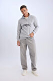 Relax Fit Dik Yaka Kalın Kumaş Sweatshirt