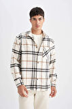 DeFacto Regular Fit Kareli Oduncu Flanel Uzun Kollu Gömlek D4131AX24AUER103