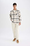 DeFacto Regular Fit Kareli Oduncu Flanel Uzun Kollu Gömlek D4131AX24AUER103